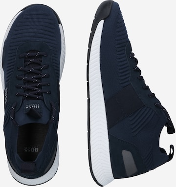 BOSS Black Sneaker 'Titanium' in Blau