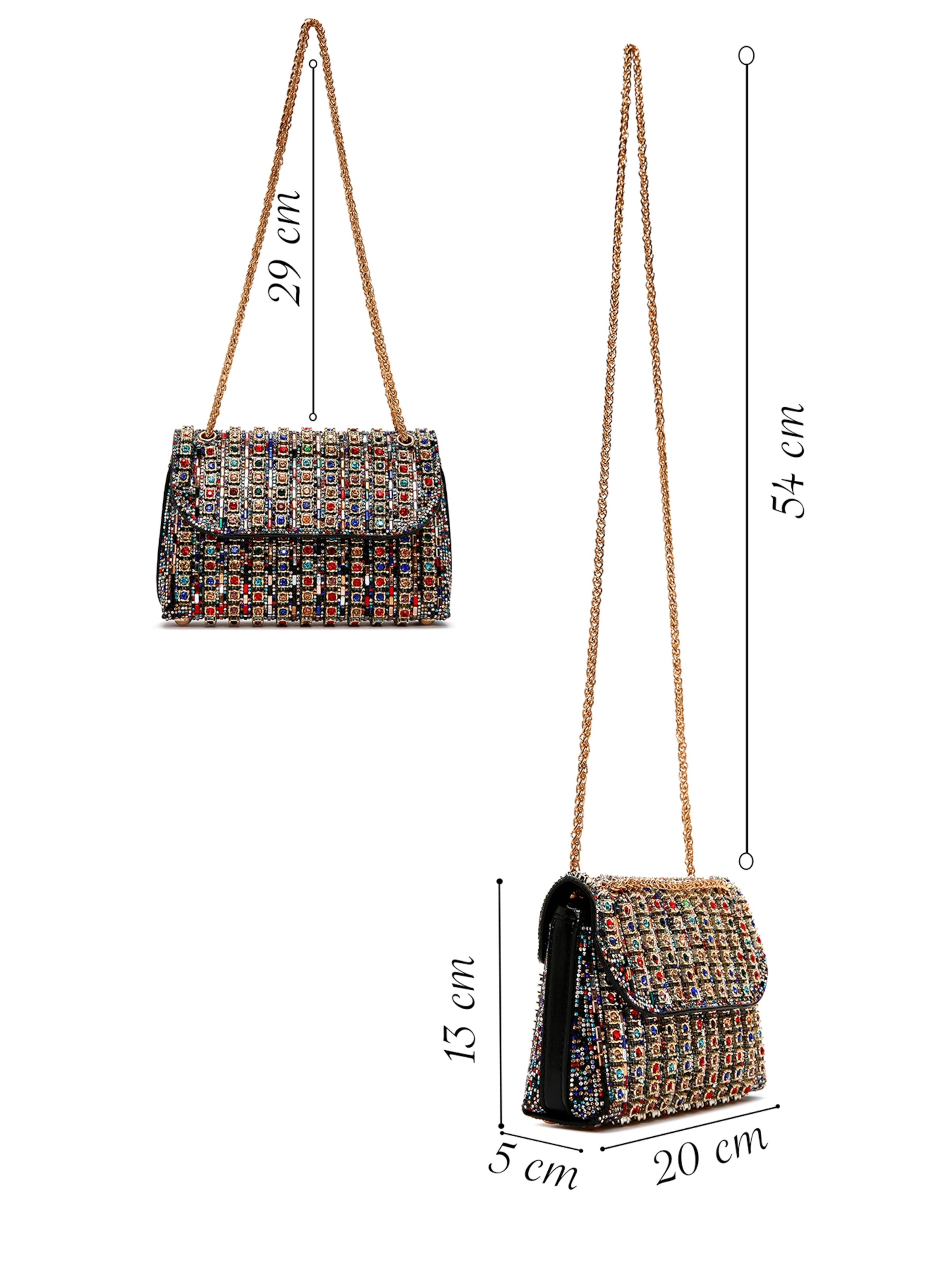 Derimod - Clutches em preto