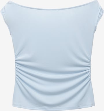 Haut Pull&Bear en bleu : devant