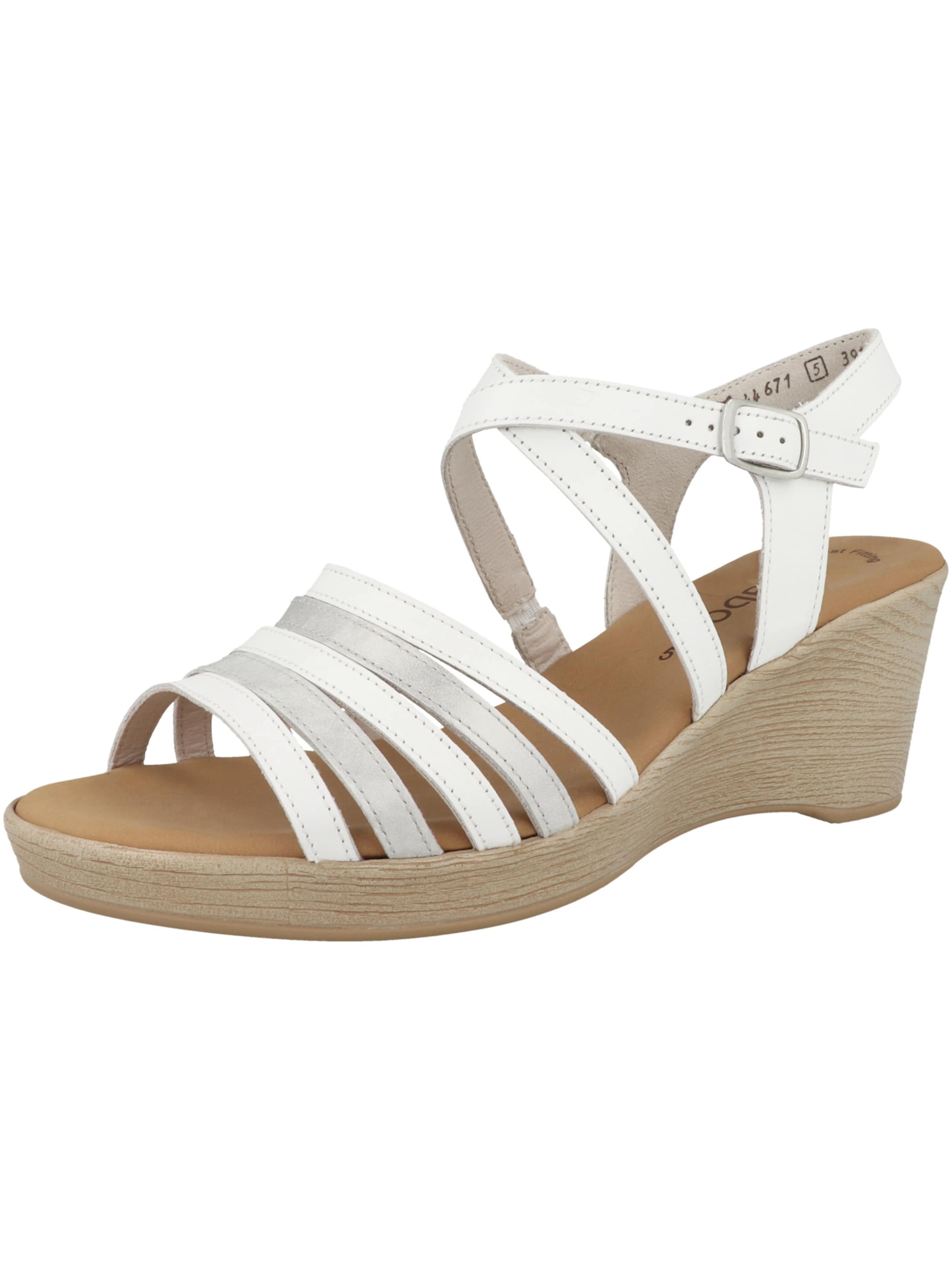 GABOR Sandaal '44.671' in Wit: voorkant