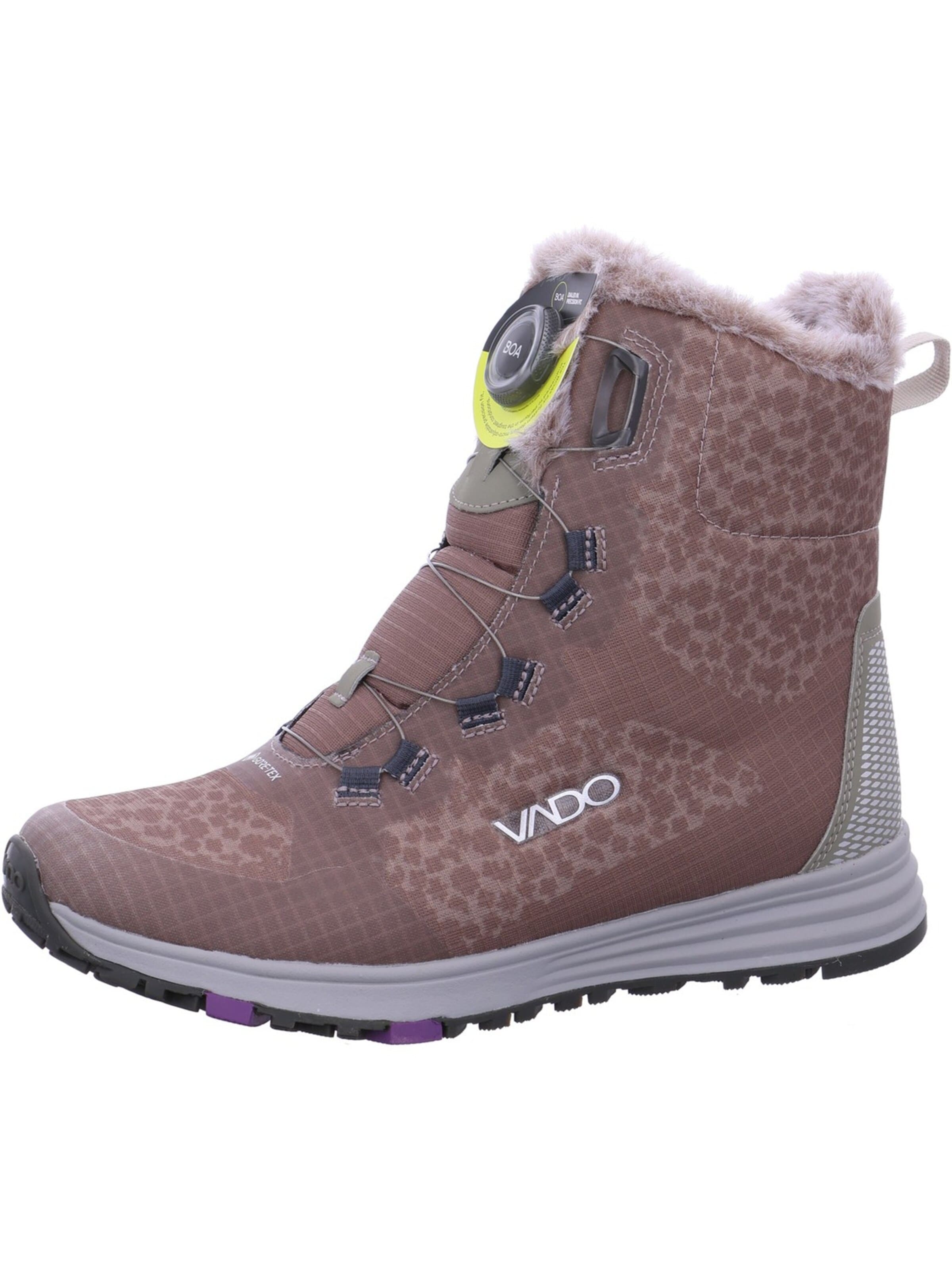 Vado Snow Boots 'Vado Snow High Boa Winterstiefel Braun' in Brown: front