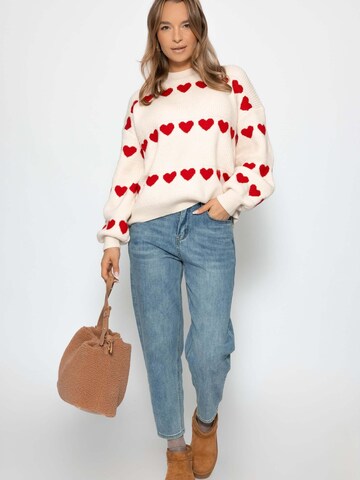 SASSYCLASSY Oversizepullover‌‌‌‌‌‌‌‌‌‌ in Weiß