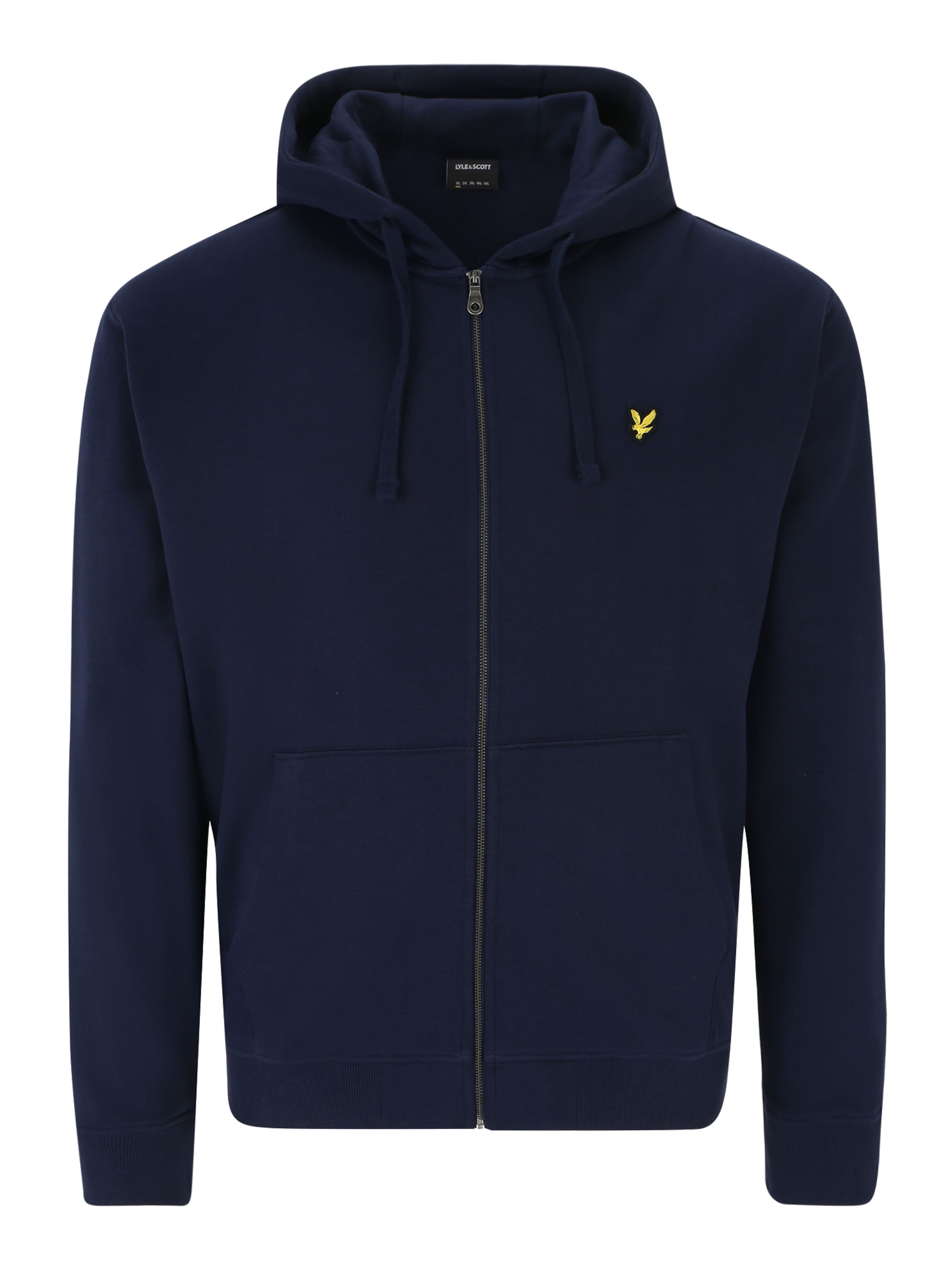 Lyle & Scott Big&Tall Sweatjacke in Blau: Vorderseite