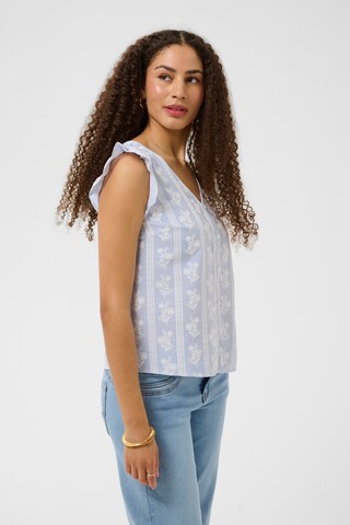 Chemisier 'CRAmmeli' Cream en bleu