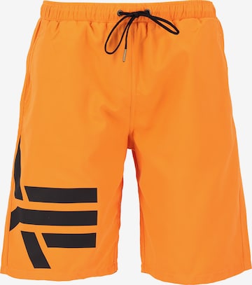 Regular Pantalon de sport ALPHA INDUSTRIES en orange : devant