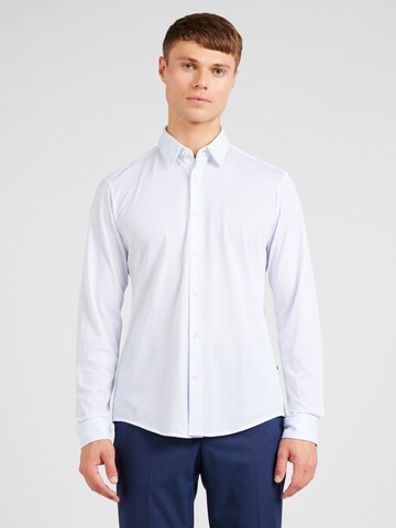 BOSS Regular Fit Hemd 'ROAN' in Blau: Vorderseite