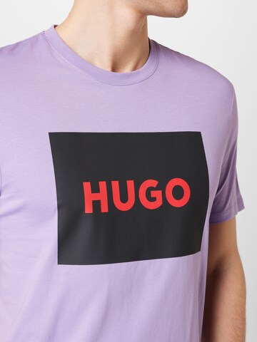 HUGO T-Shirt 'Dulive222' in Lila