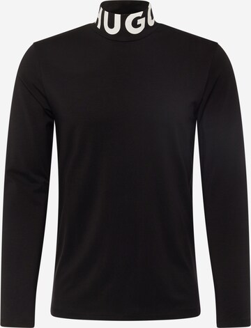 HUGO - Camiseta 'Dardini' en negro: frente