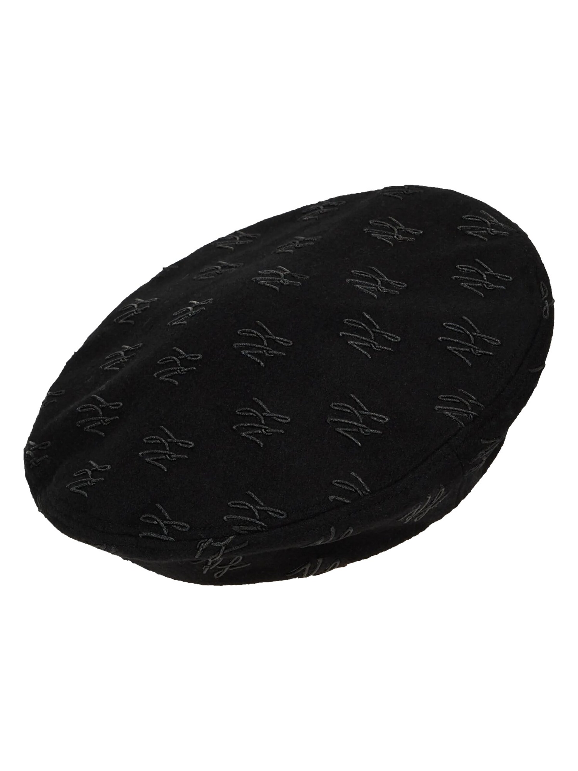 Karl Lagerfeld Beanie 'K/Autograph' in Black: front