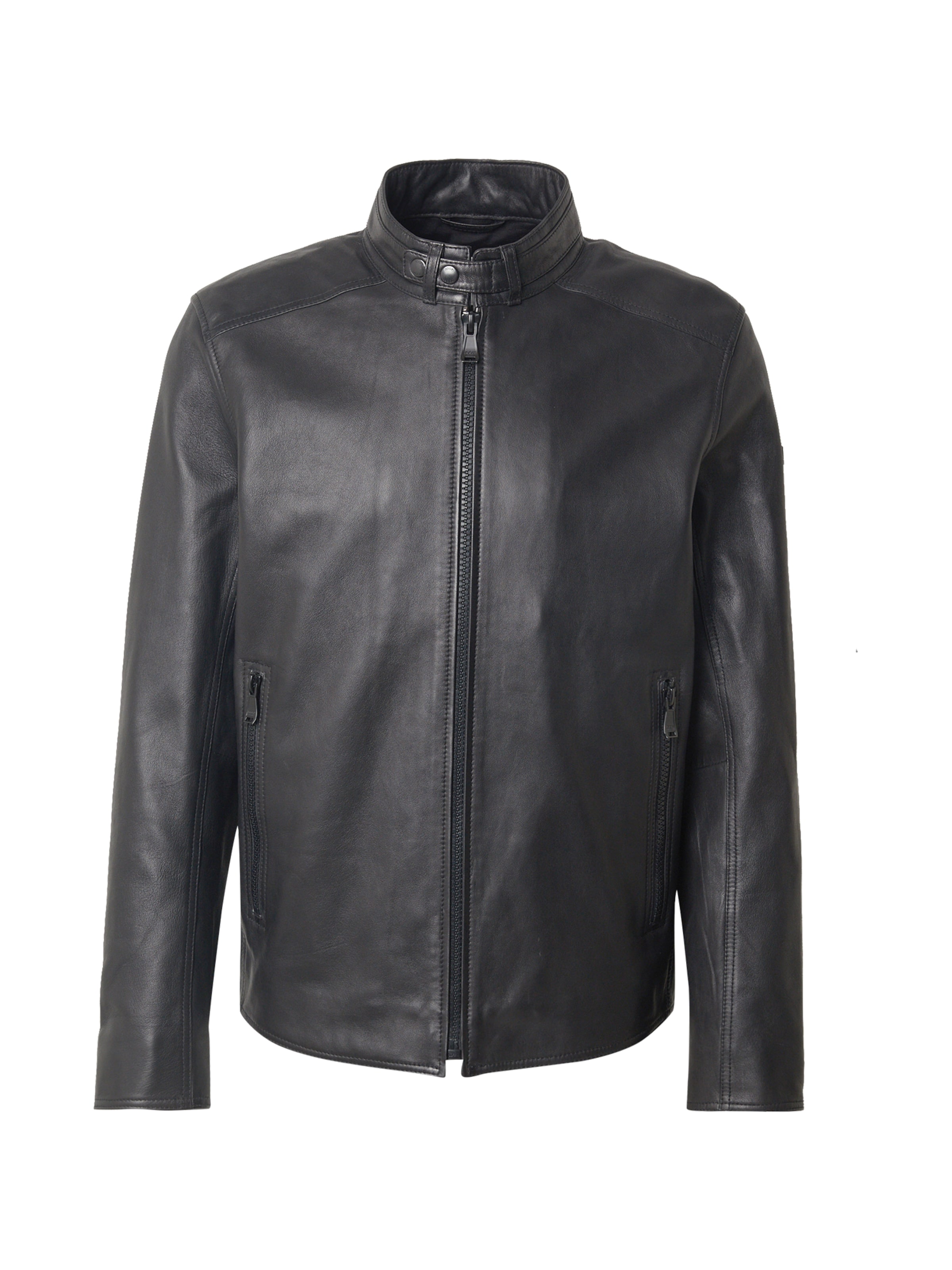 JOOP! Jeans Демисезонная куртка в Черный: спереди