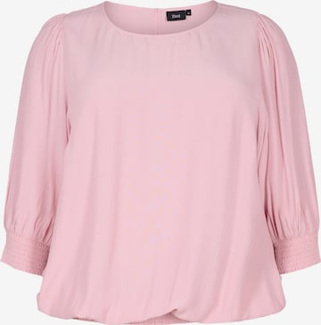 Zizzi Blouse 'Blach' in Pink: front