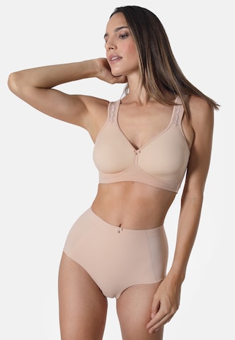sassa Slip 'BEAUTIFUL EMBROIDERY' in Beige: front