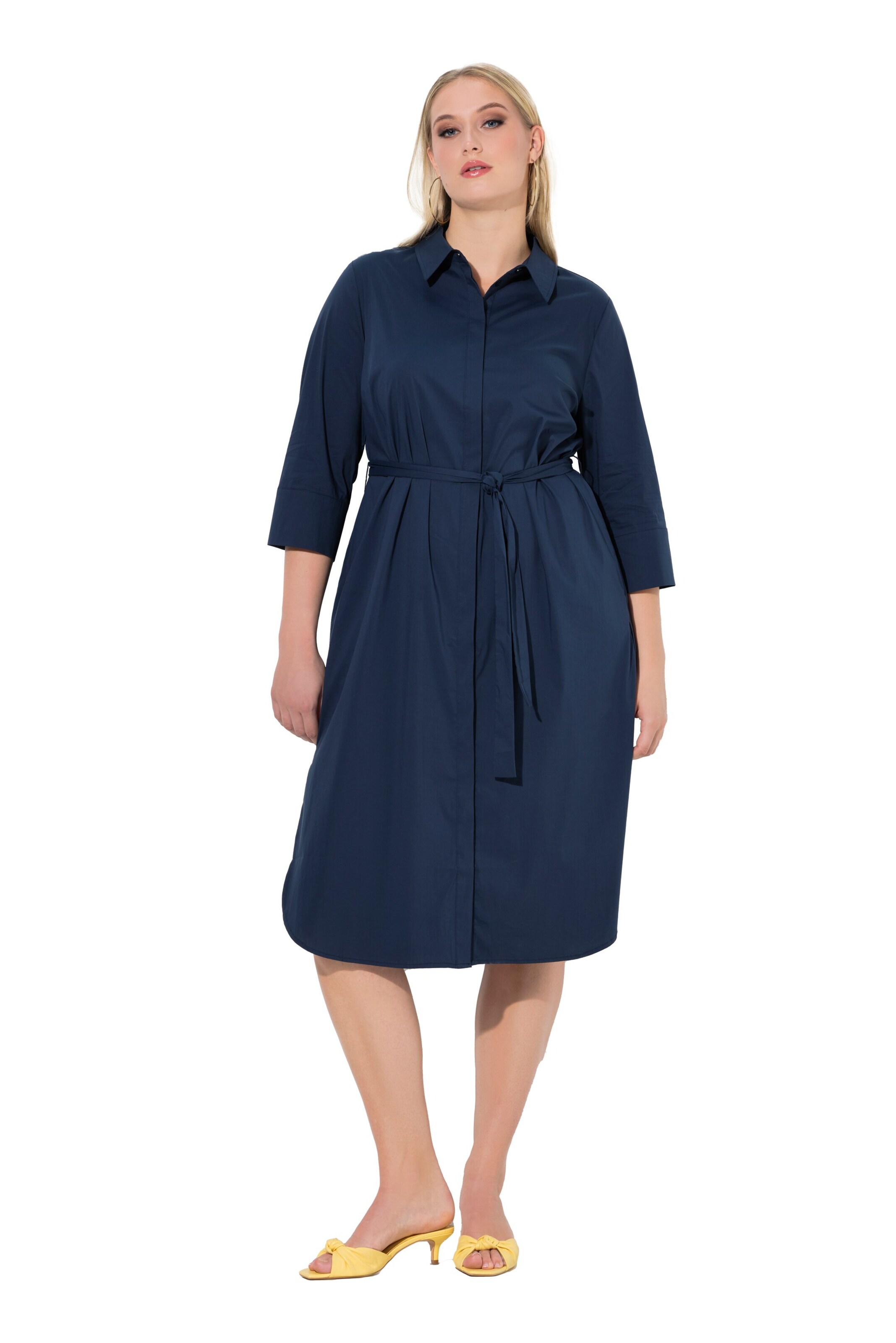 Ulla Popken Blusenkleid in Blau