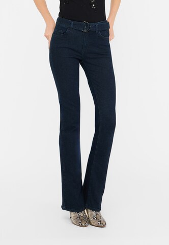 Liu Jo - Bootcut Vaquero en azul: frente