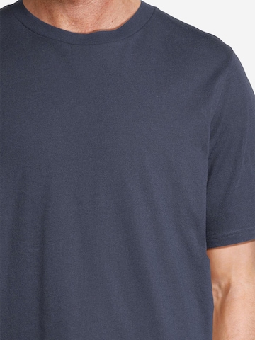 SCHIESSER Pyjama kurz 'Night & Home' in Blau