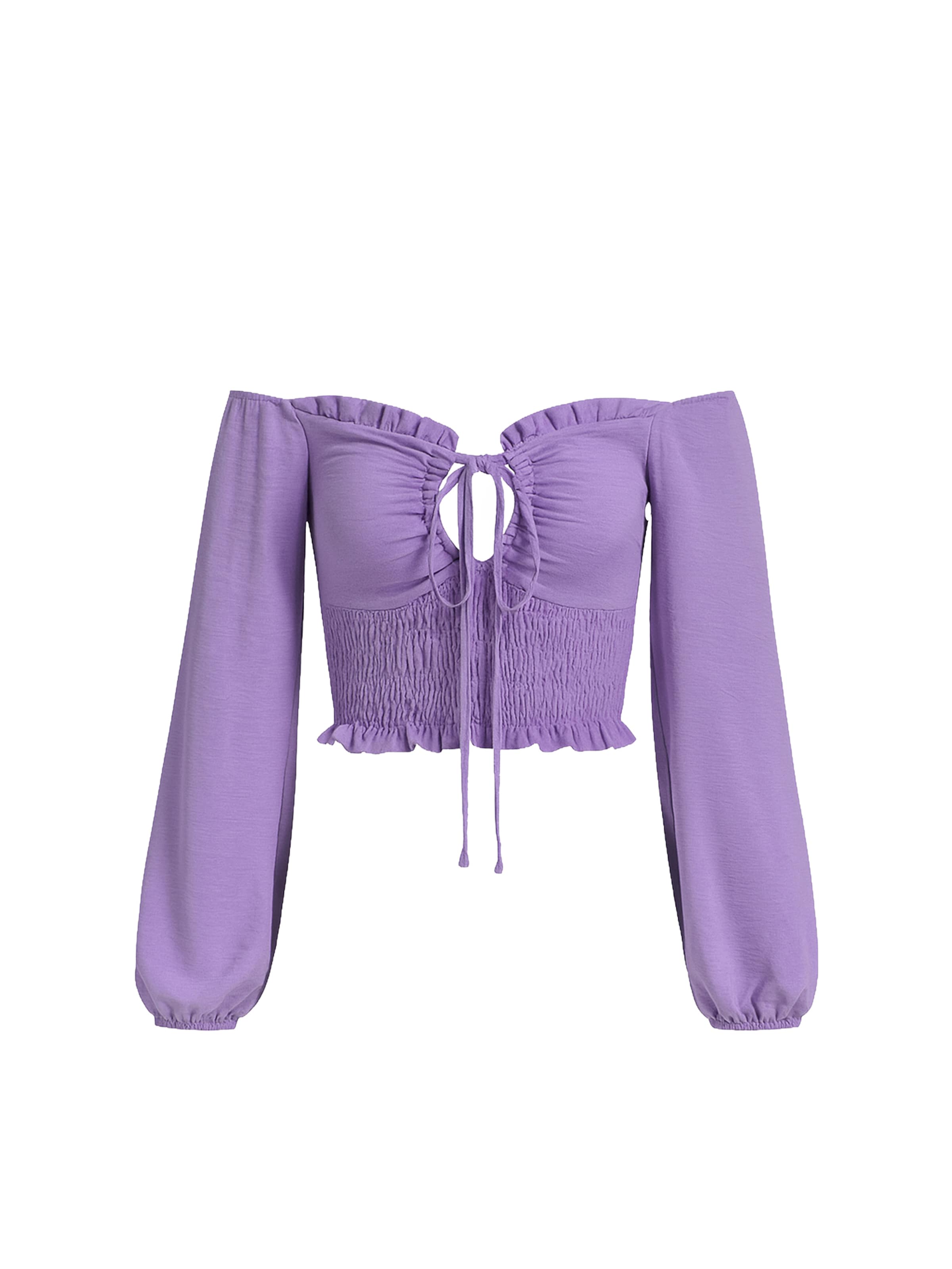 Chemisier Elara en violet : devant