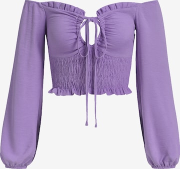 Chemisier Elara en violet : devant