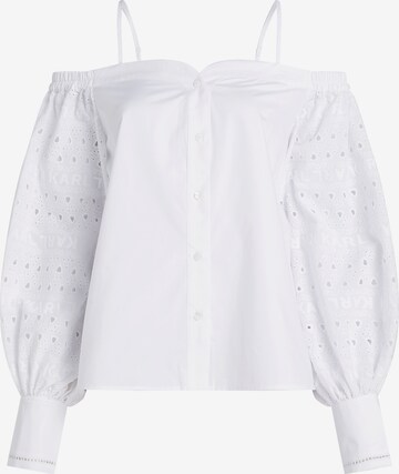 Karl Lagerfeld Blouse in White: front