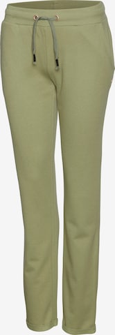 LASCANA Свободный крой Пижамные штаны в Зеленый