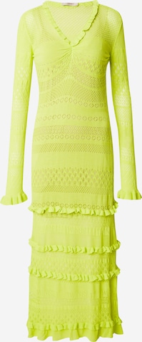 Twinset Knitted dress in Yellow: front