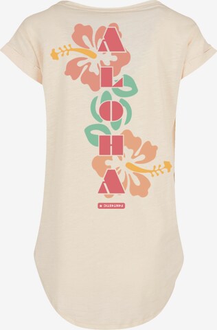 T-shirt 'Aloha' F4NT4STIC en beige