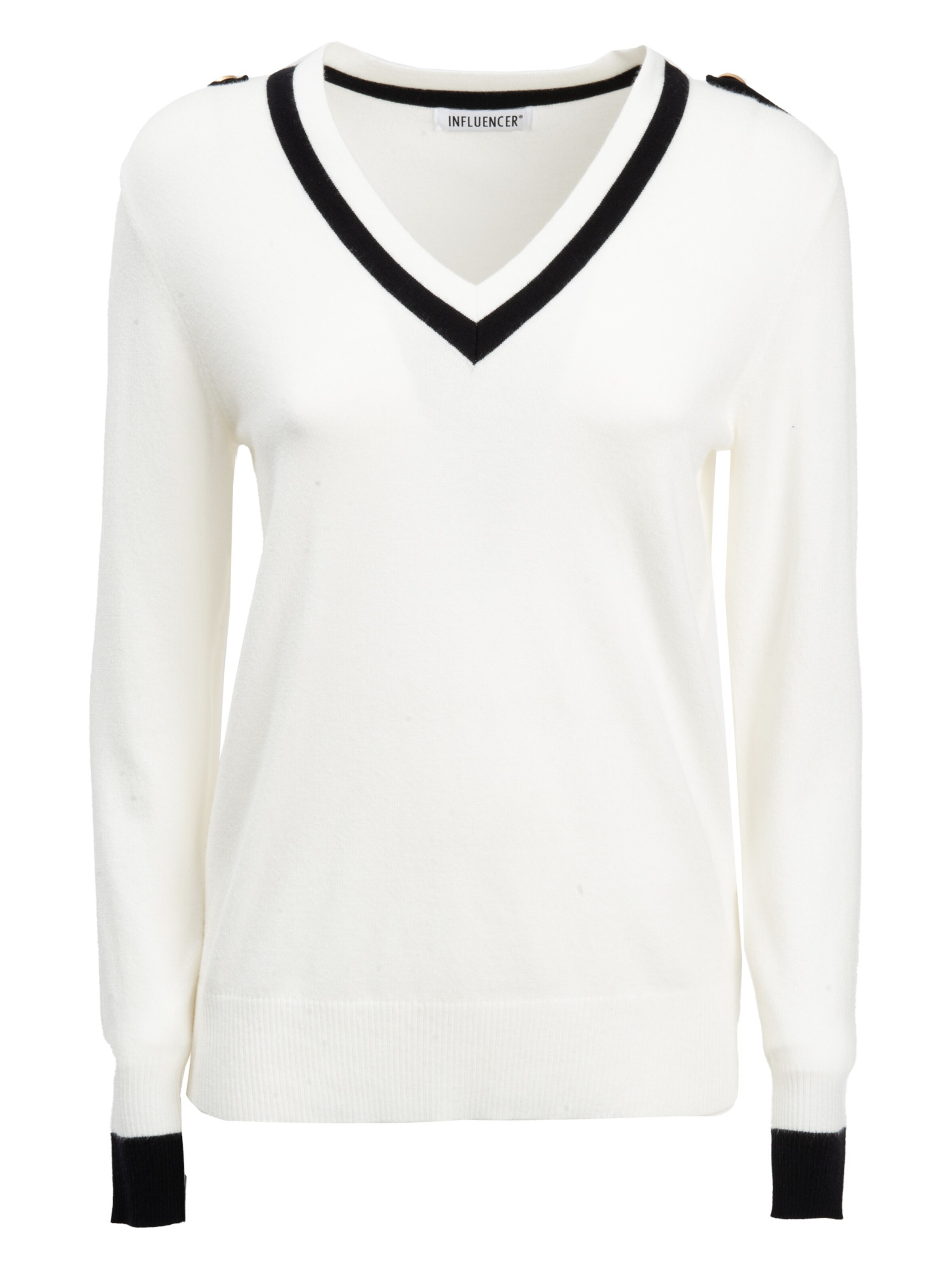 Influencer Sweater in Black / White, Item view