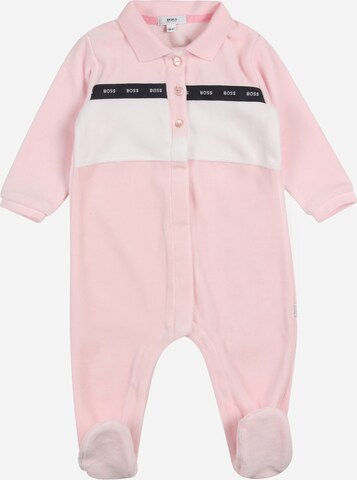 BOSS Kidswear Schlafanzug in Pink: front