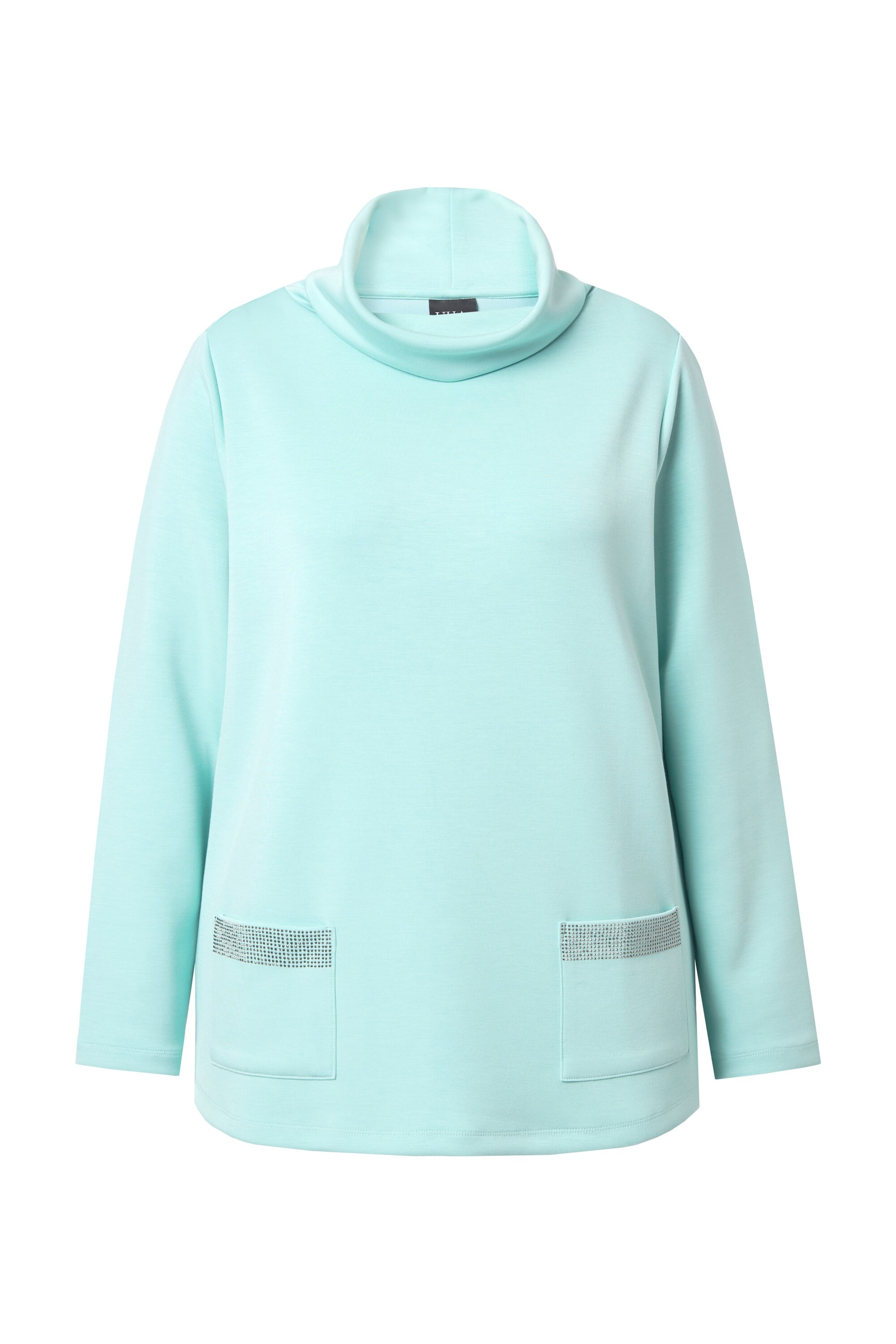 Ulla Popken Sweatshirt in Grün: Vorderseite