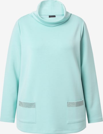 Ulla Popken Sweatshirt in Groen: voorkant