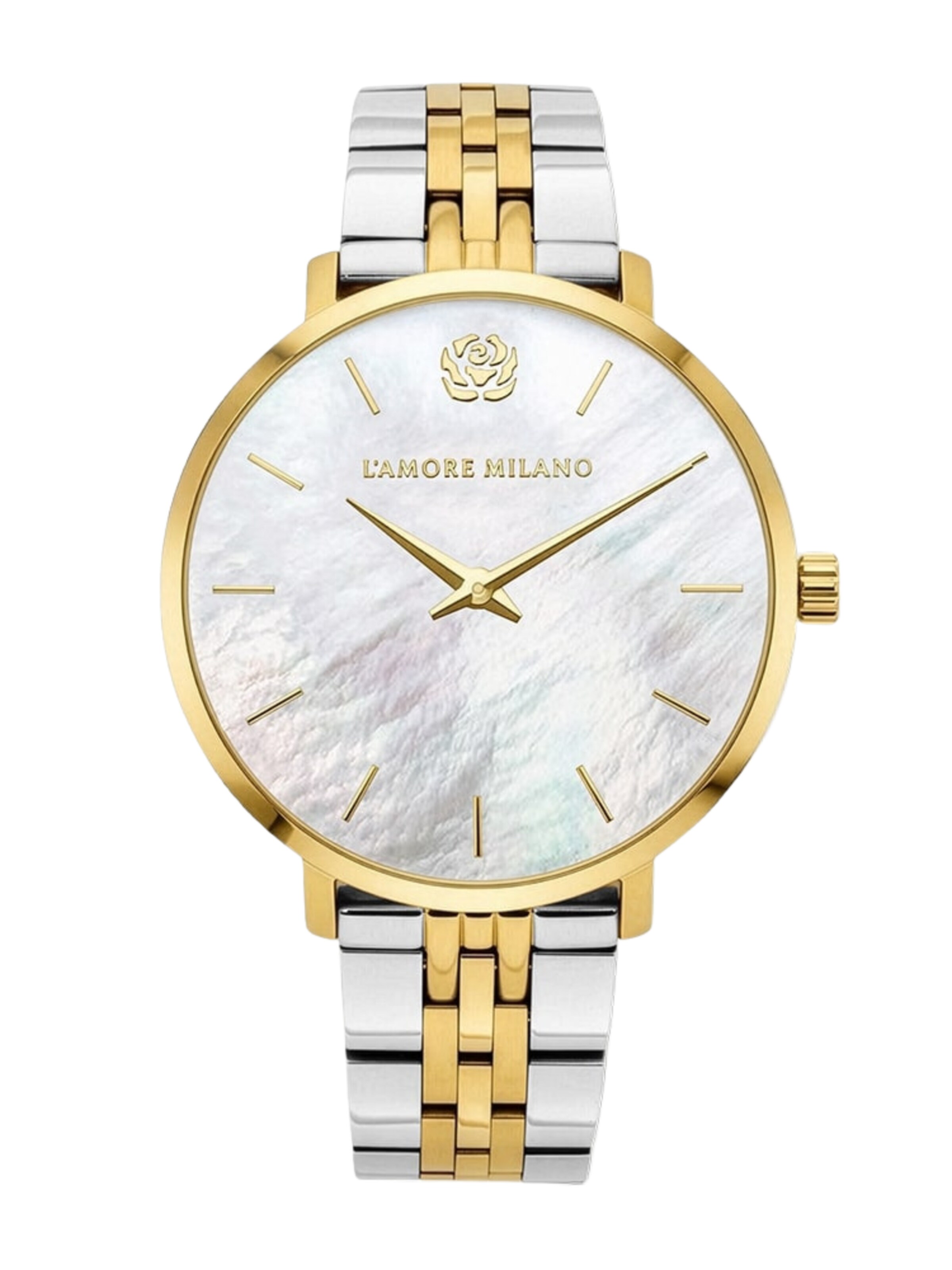 L'AMORE MILANO Analoguhr 'Giulia' in Gold: Vorderseite