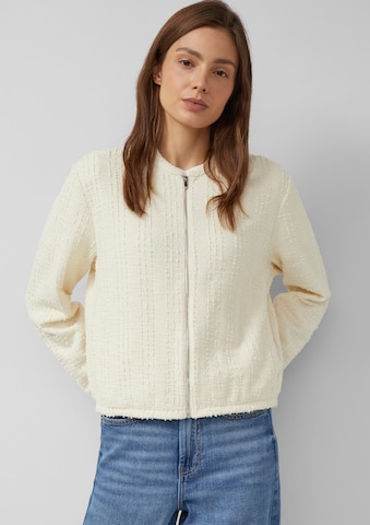 s.Oliver Sweat jacket in Beige: front