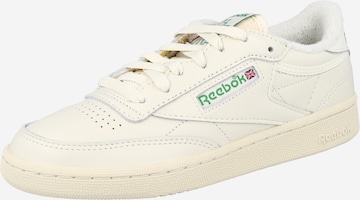 Baskets basses Reebok en blanc : devant