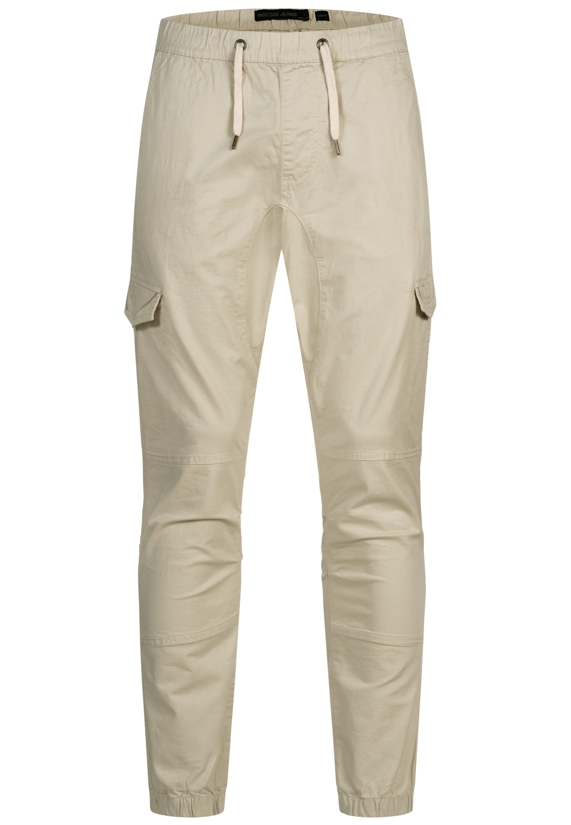 Pantalon cargo 'INPillus' INDICODE JEANS en beige : devant