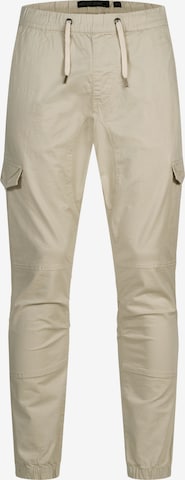 Pantalon cargo 'INPillus' INDICODE JEANS en beige : devant