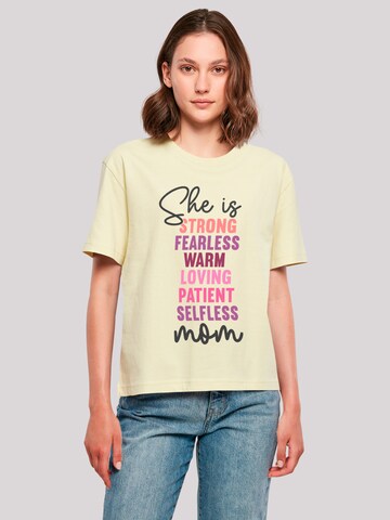 T-shirt F4NT4STIC en jaune : devant