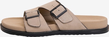 Ombre Mule in Beige: front