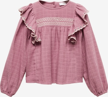 Bluză 'LULAB' de la MANGO KIDS pe roz: față