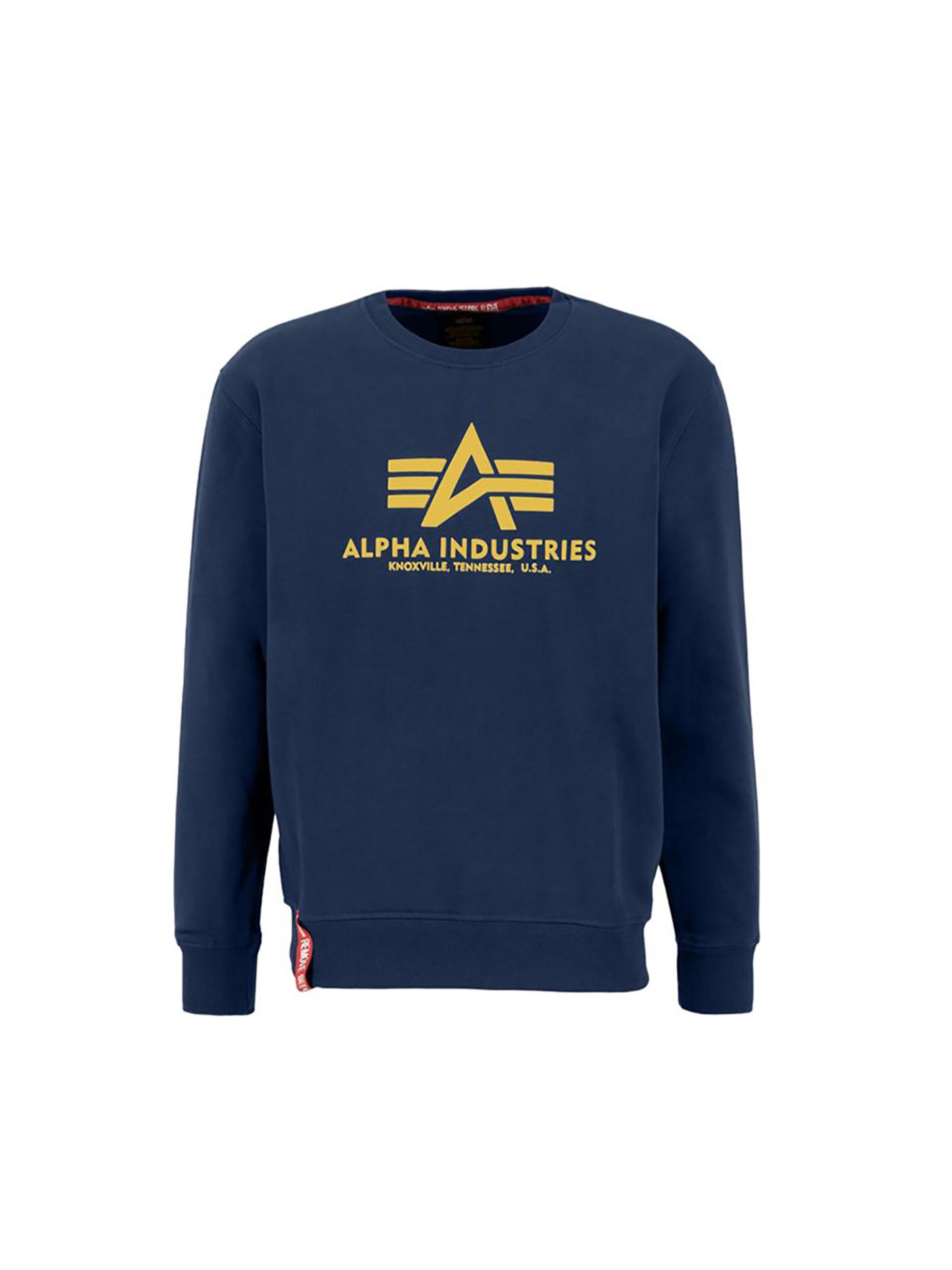 ALPHA INDUSTRIES Sweatshirt in Blue: front
