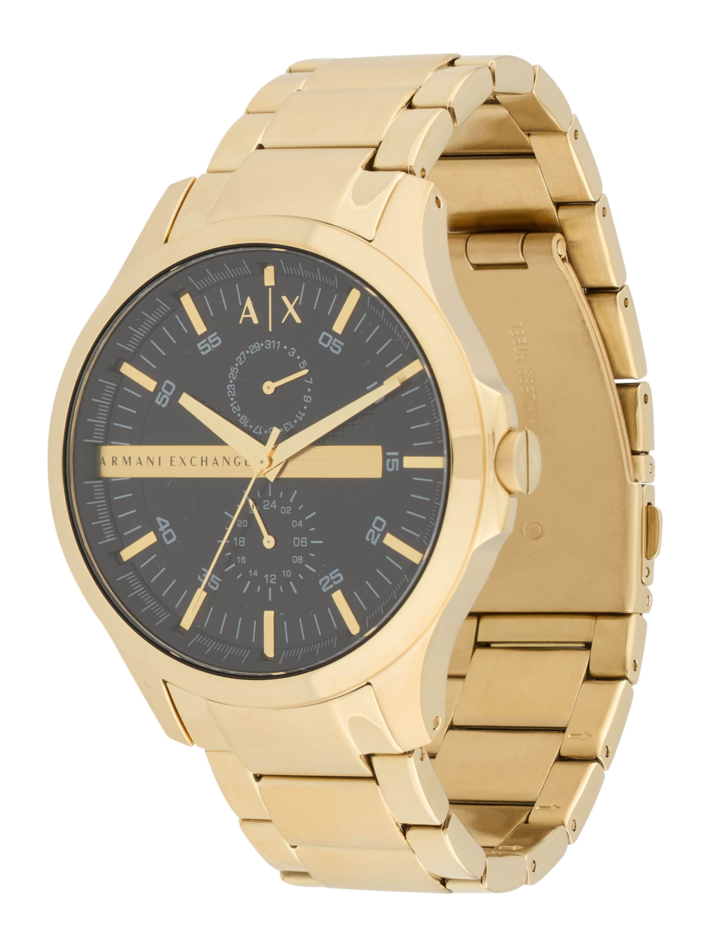 ARMANI EXCHANGE Analogové hodinky – zlatá: přední strana