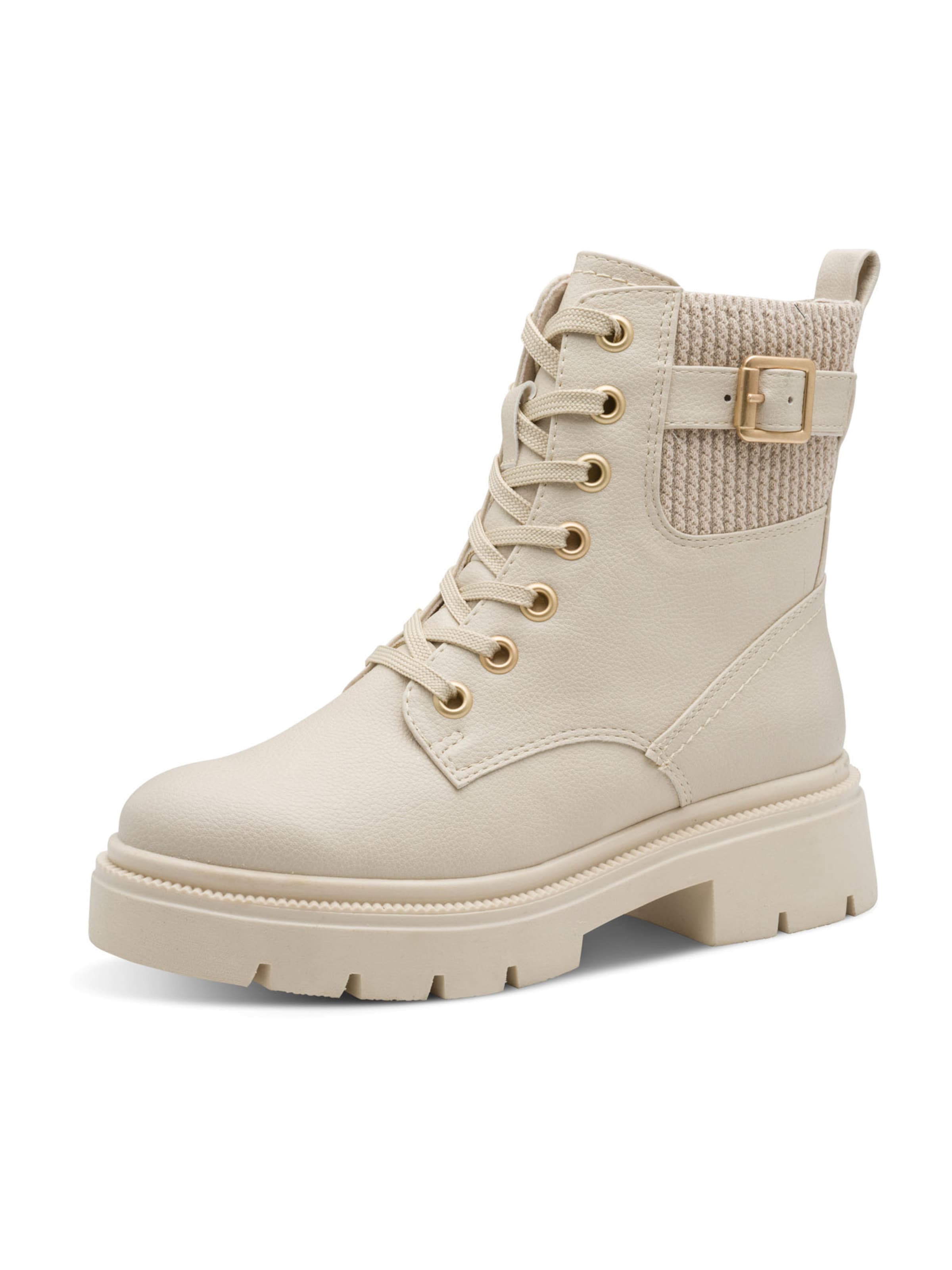 MARCO TOZZI Fűzős rövid szárú csizmák - bézs: elől