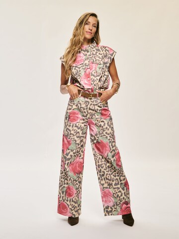 Kamila Šikl Wide leg Jeans i brun