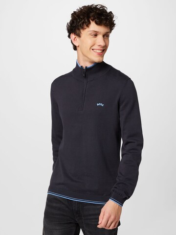 BOSS Green Pullover 'Zitom' in Blau: predná strana