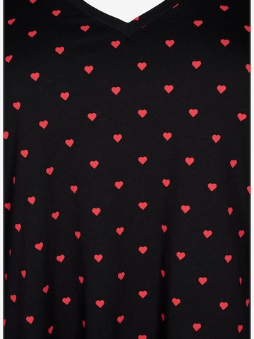 Zizzi T-Shirt in Schwarz