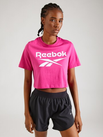 Reebok - Camiseta funcional 'IDENTITY' en rosa: frente