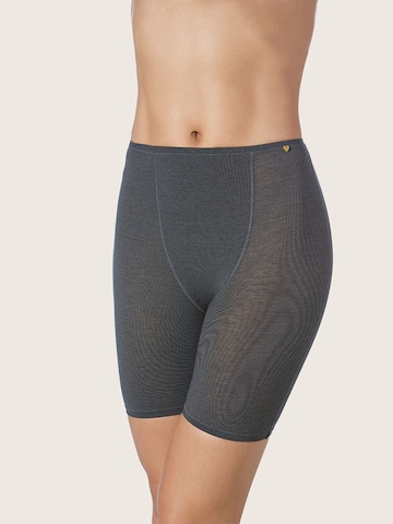 zd ZERO DEFECTS Panty 'Galatea soy fiber short-leg panties' in Grau: Vorderseite