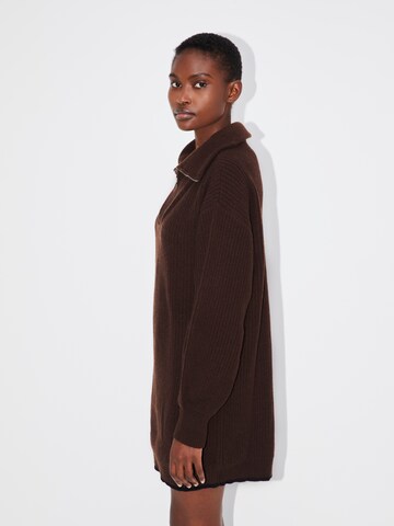 LeGer by Lena Gercke Knit dress 'Mette' in Brown