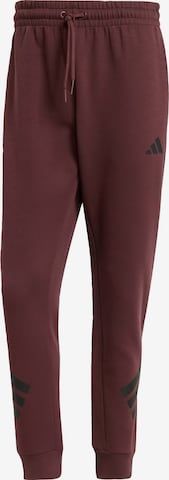 ADIDAS SPORTSWEAR Tapered Sports trousers 'Future Icons' in Red: front