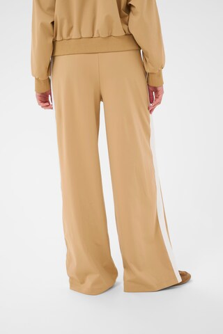 SAINT TROPEZ Wide Leg Hose in Beige