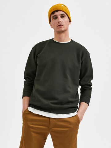 SELECTED HOMMESweater majica - zelena boja