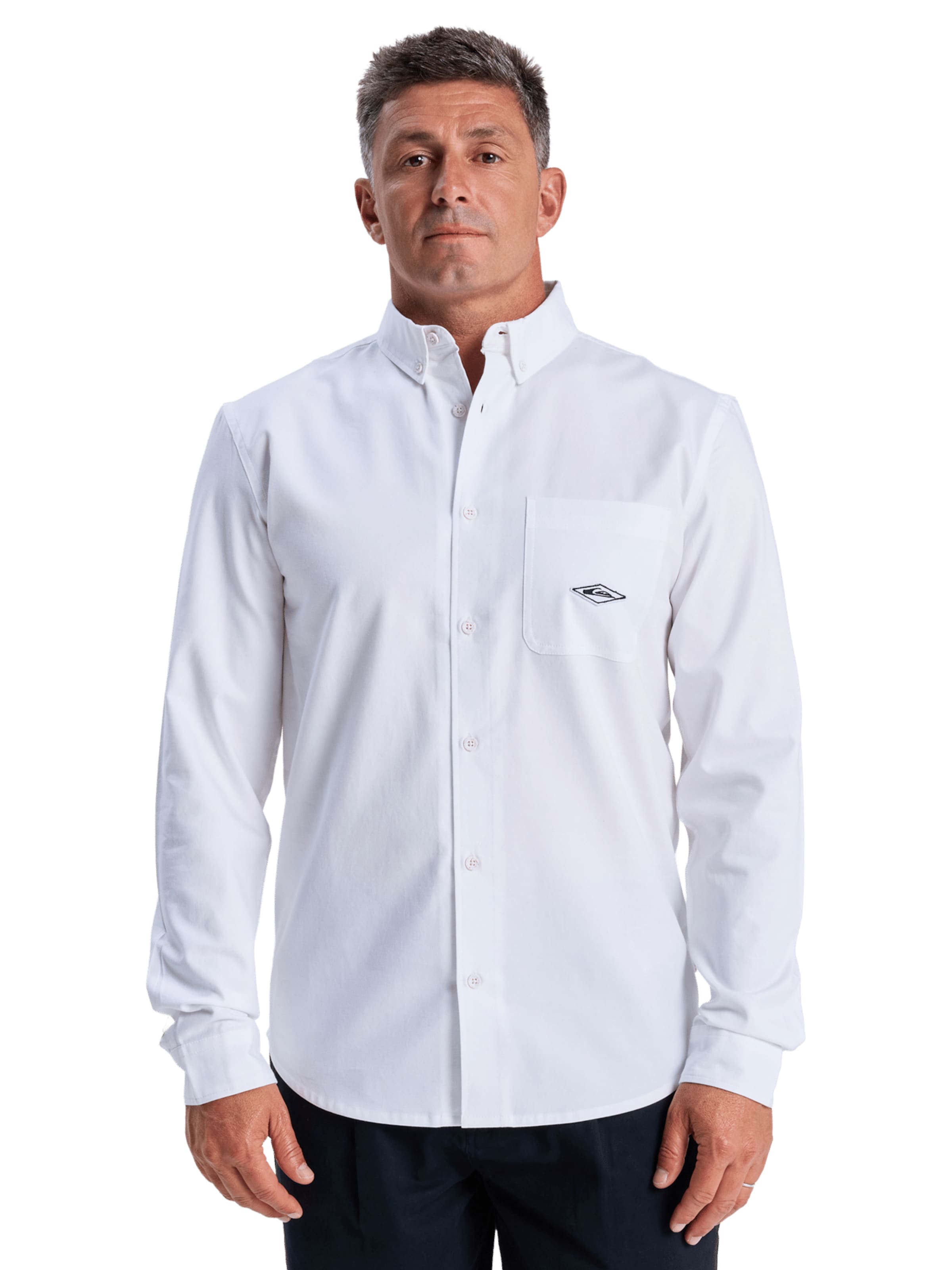 QUIKSILVER Shirt 'Diamond' in Weiß: Vorderseite